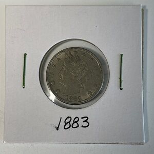 1883 Liberty Head Nickel “V Nickel” – No Cents Type – See Photos